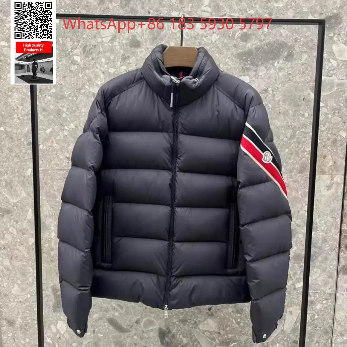 Moncler Mixed puffer jackets and tracksuit sets — Down Jacket-Navy Blue