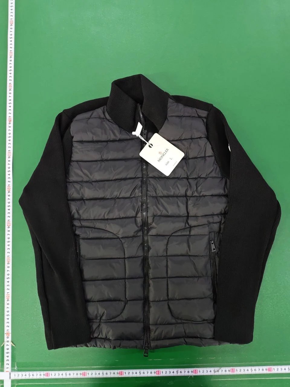 Saint Alexander Tracksuits Zip-up hoodie and jogger tracksuit — Moncler-Knitted Down Jacket Black