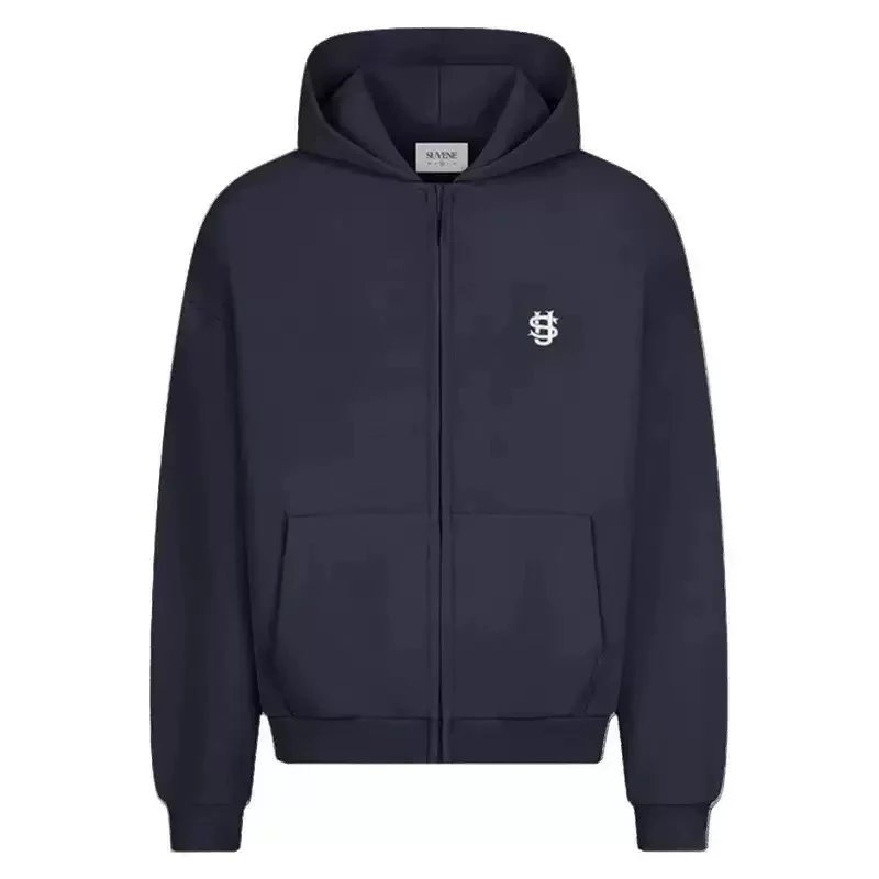 Saint Alexander Tracksuits Zip-up hoodie and jogger tracksuit — Suvene-navy blue sweater