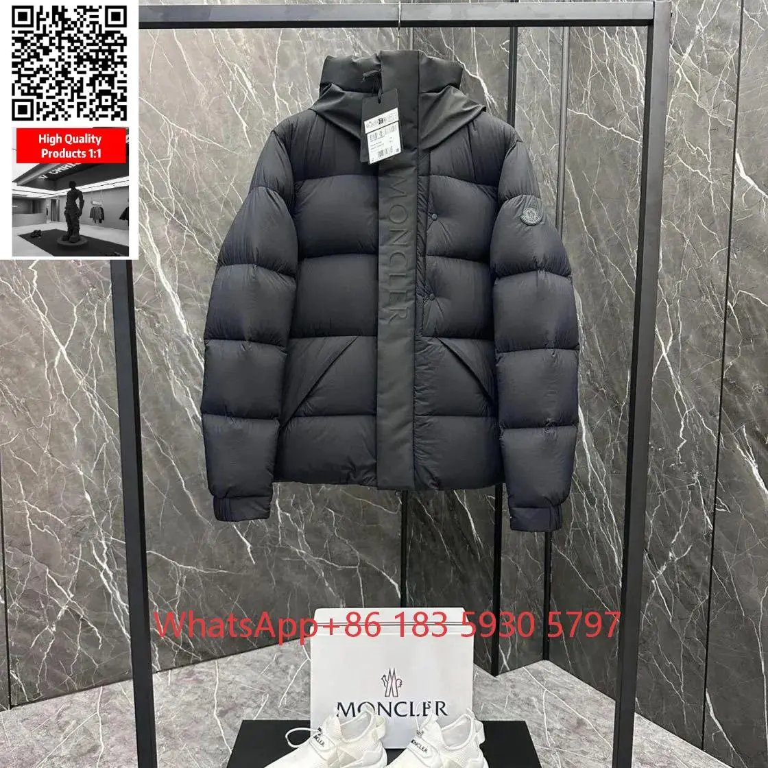 Moncler Mixed puffer jackets and tracksuit sets — Hooded Down Jacket-Black 2
