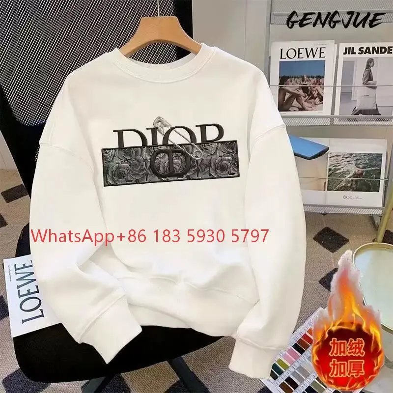 Crewneck Sweatshirt - White Fleece-Lined 3