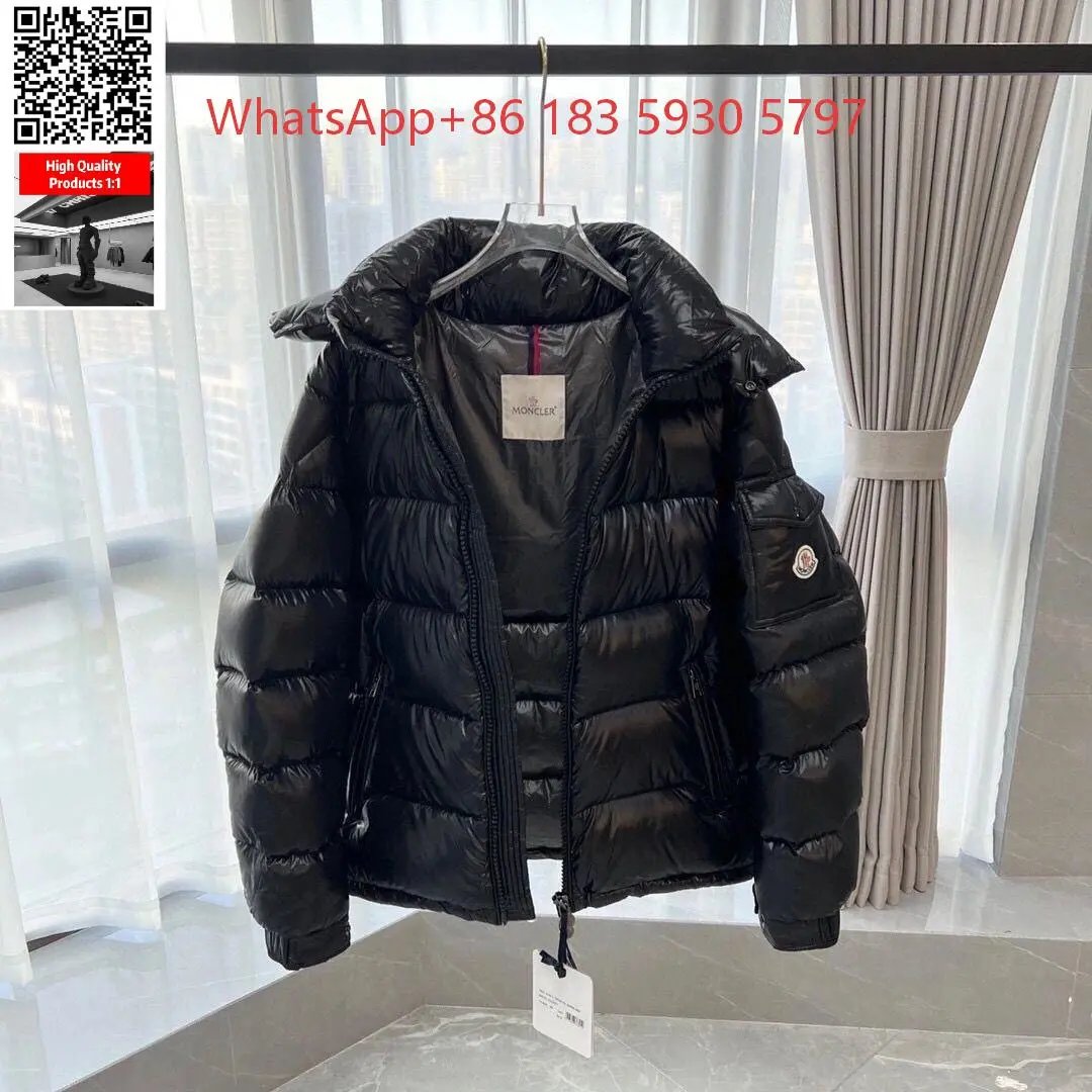 Moncler Mixed puffer jackets and tracksuit sets — Hooded Down Jacket-Black