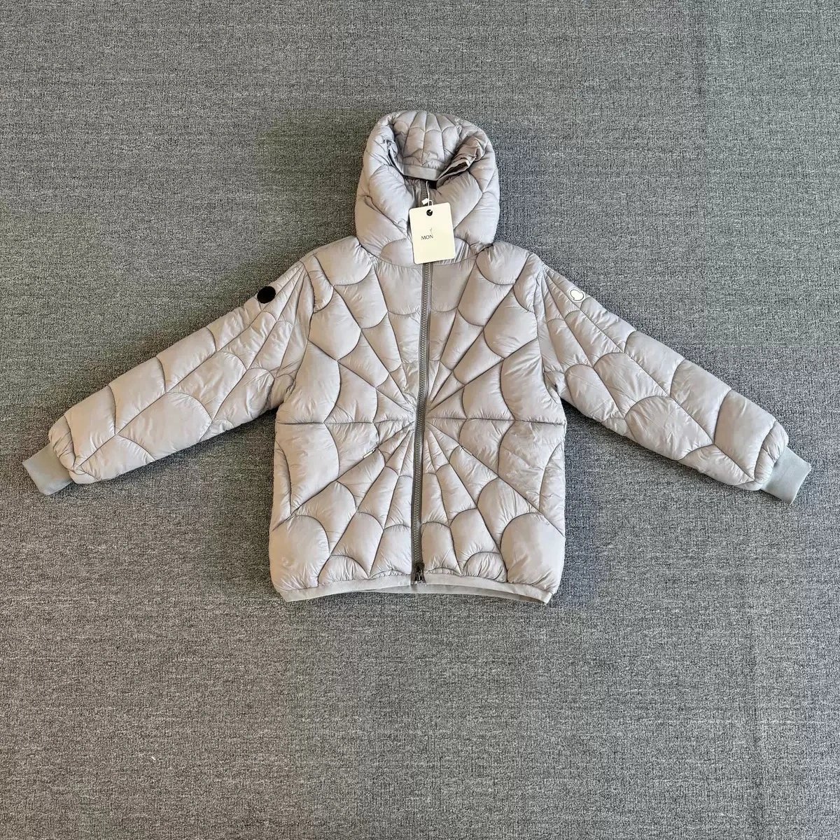 Saint Alexander Tracksuits Zip-up hoodie and jogger tracksuit — Moncler-Spider Grey Down Jacket