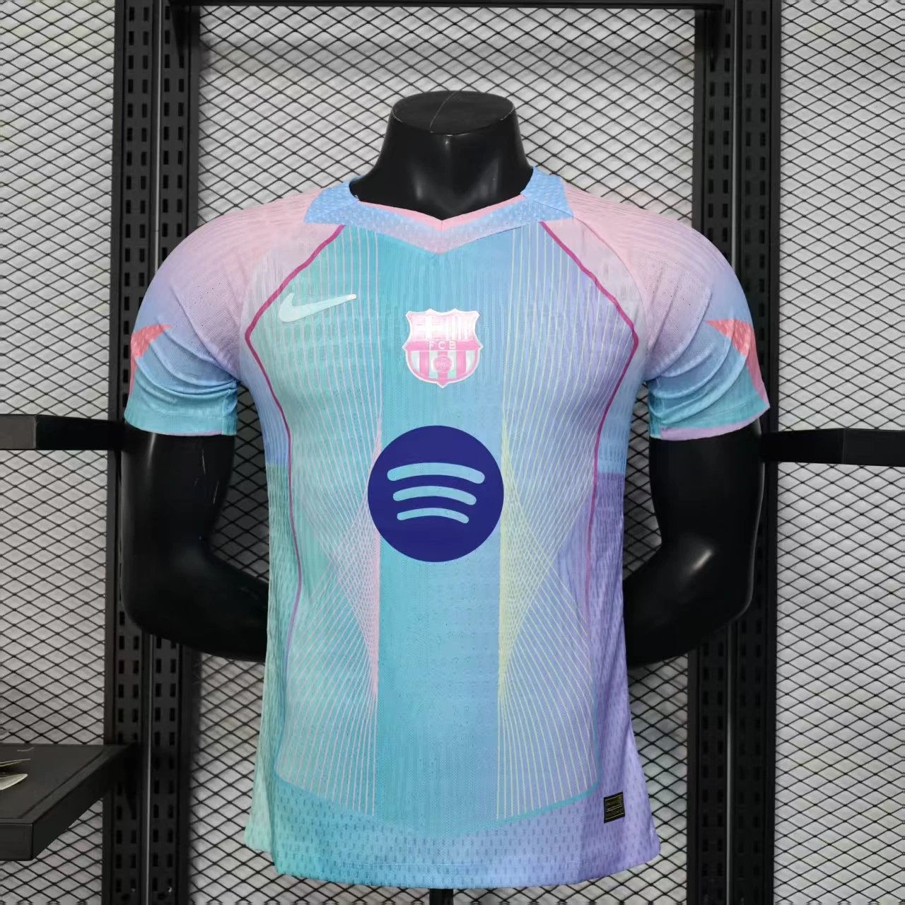 2025/2026 Player Version Barcelona Special Edition Light Blue Football Shirt