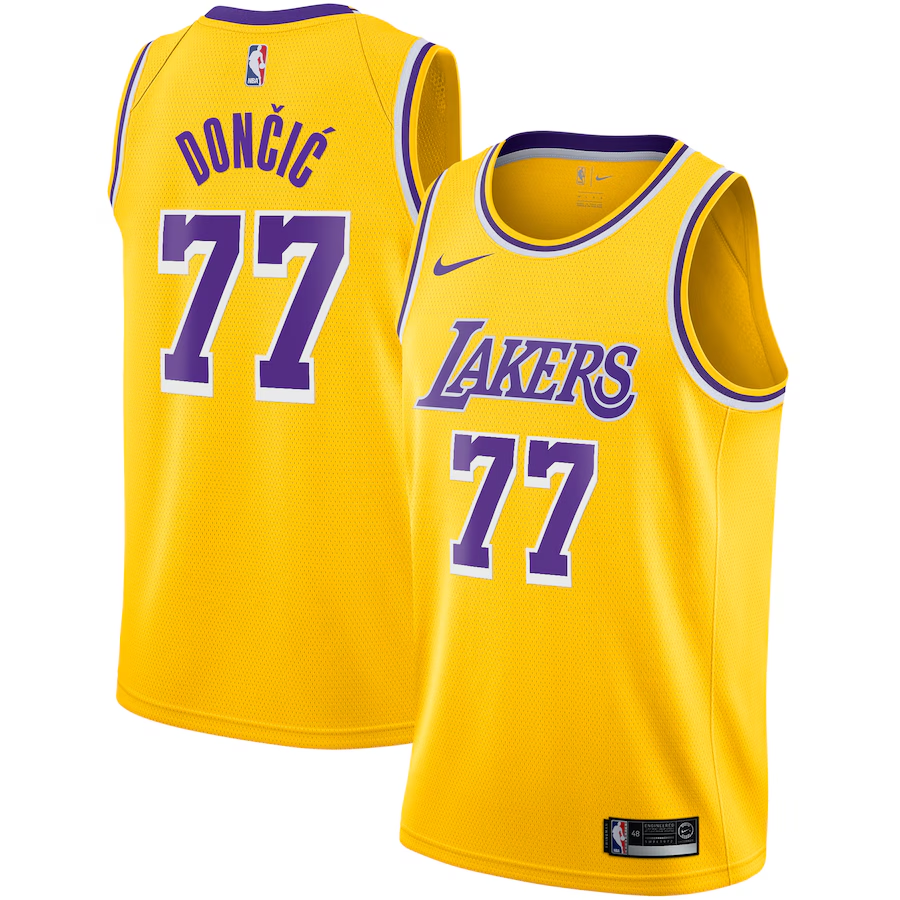 Luka Dončić Los Angeles Lakers Swingman Jersey Yellow
