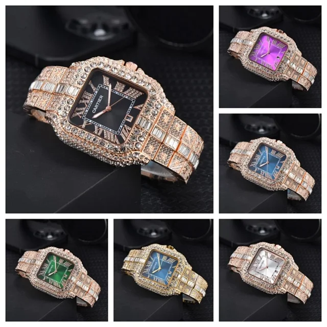 Cartier Watches Crystal-Embellished Square Dial Date Watch product detail image 1
