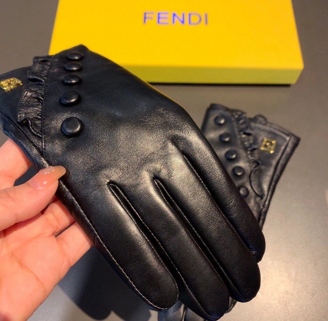Fendi Lambskin Touchscreen Gloves Ver.F — QC