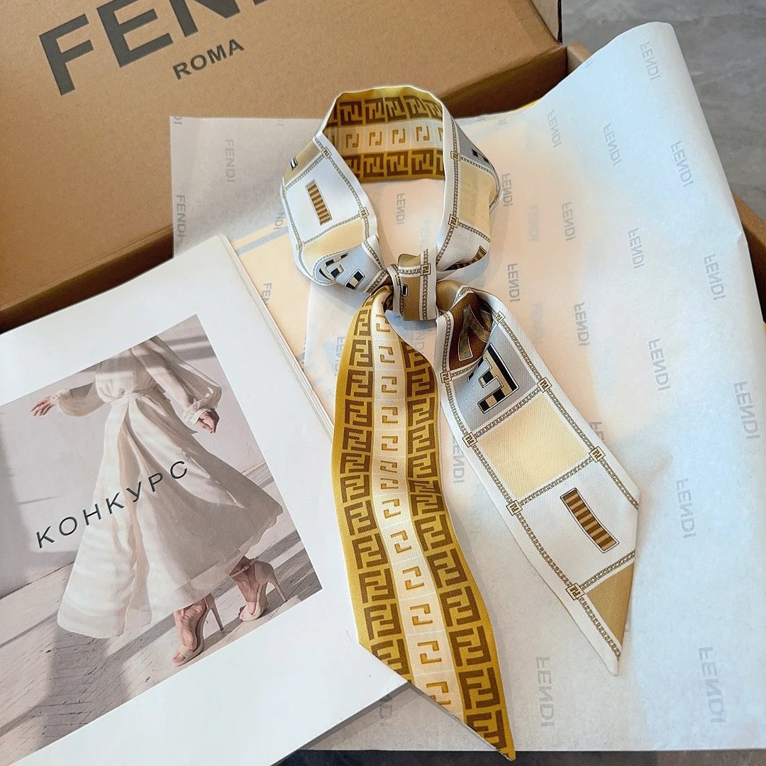 Fendi Silk Hair Ribbon — Photo 8