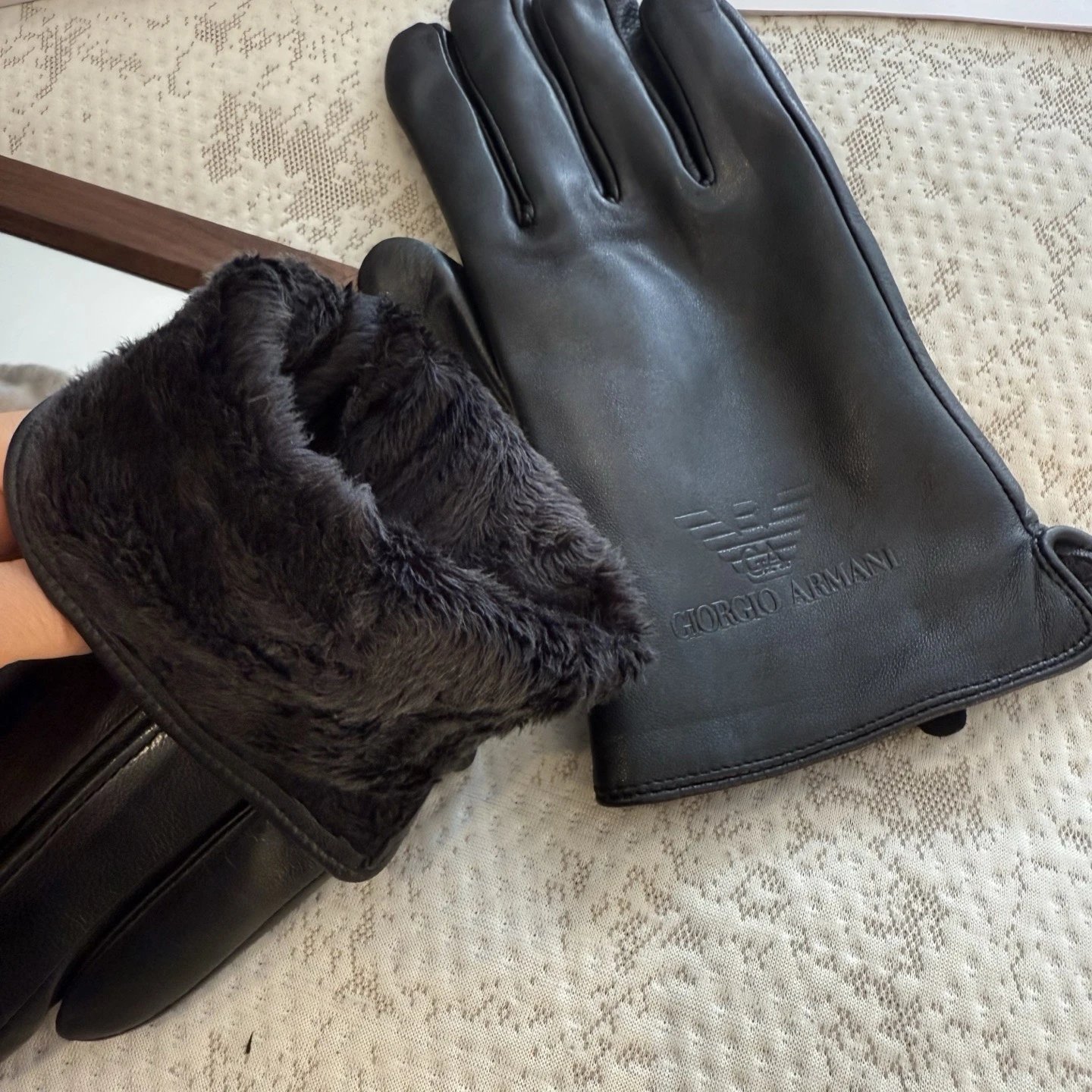 Armani Lambskin Cashmere Gloves Ver.B — Photo 9