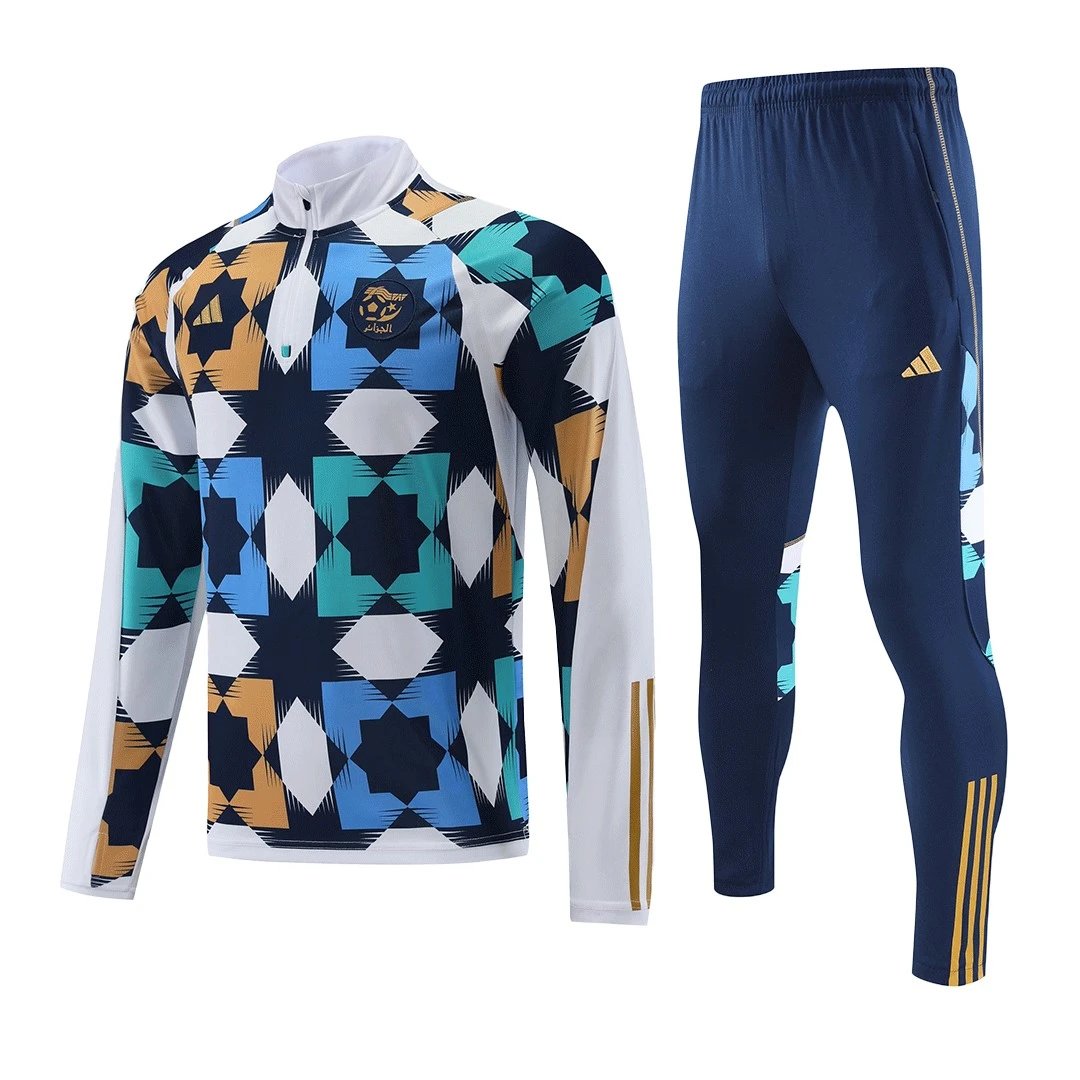 Algeria 1 4 Zip Tracksuit 2022 23 White — photo 2