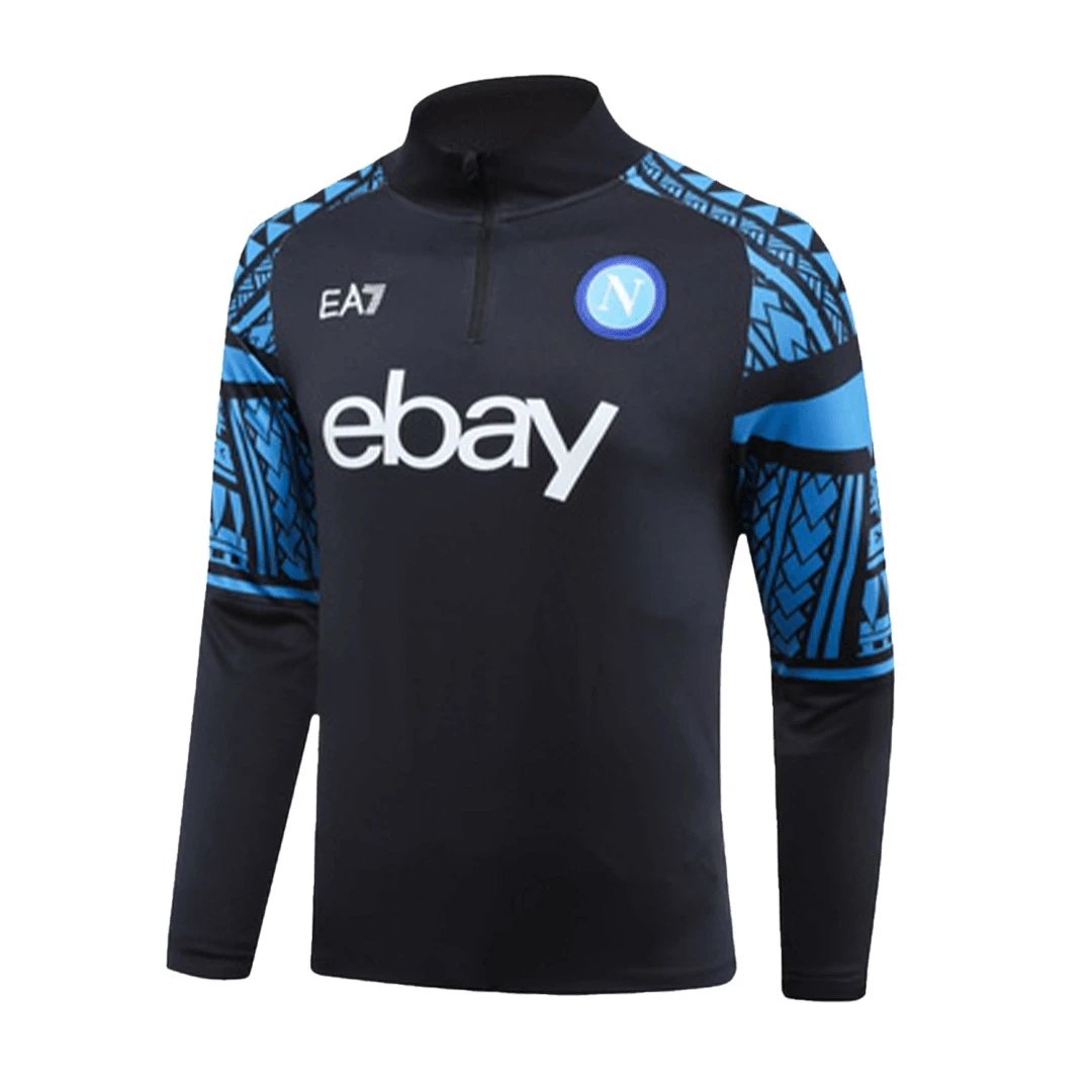 Napoli 2023 1 4 Zip Tracksuit 24 Black — Zdjęcie 3