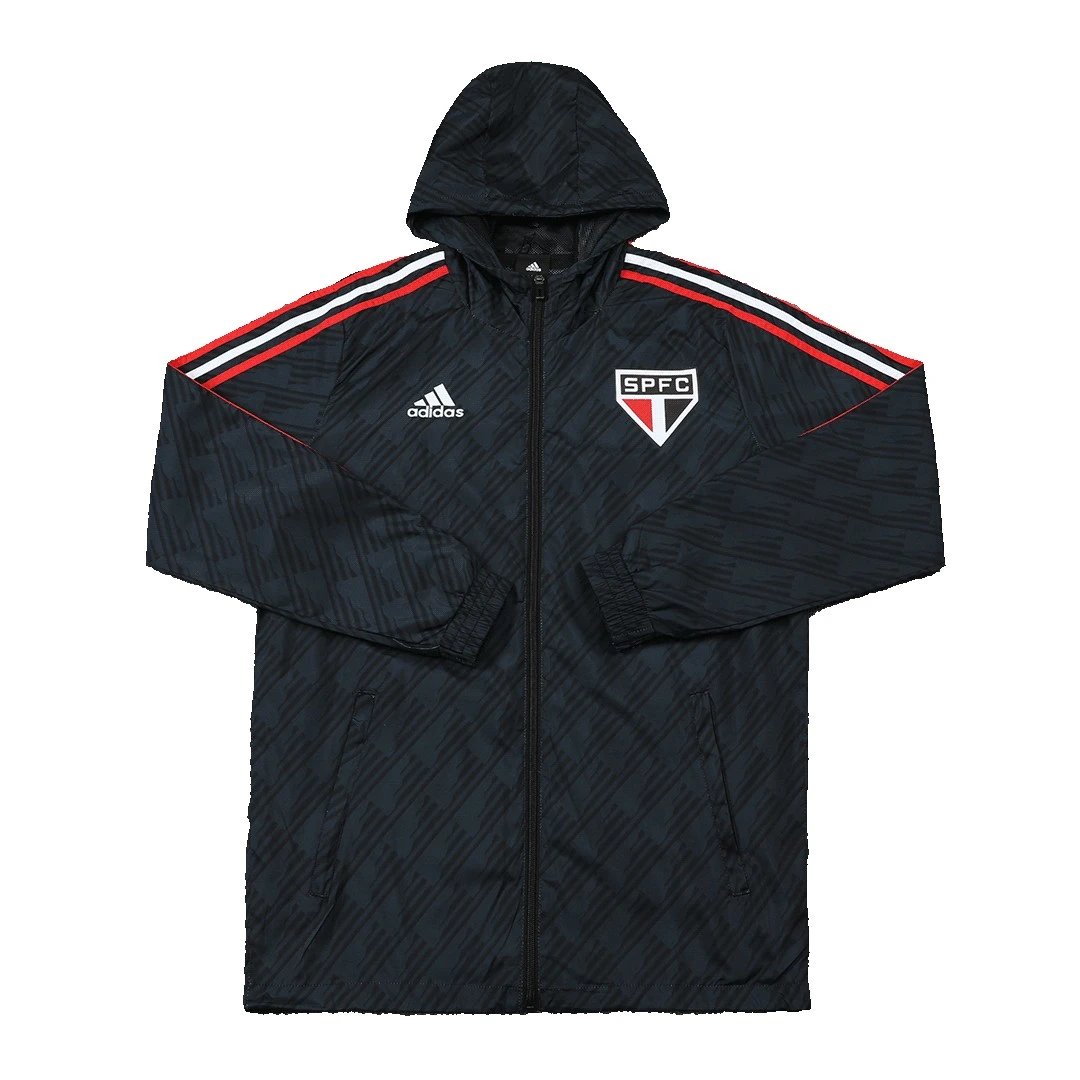 Sao Paulo FC Hoodie Windbreaker Jacket 2022 23 Black — photo 4