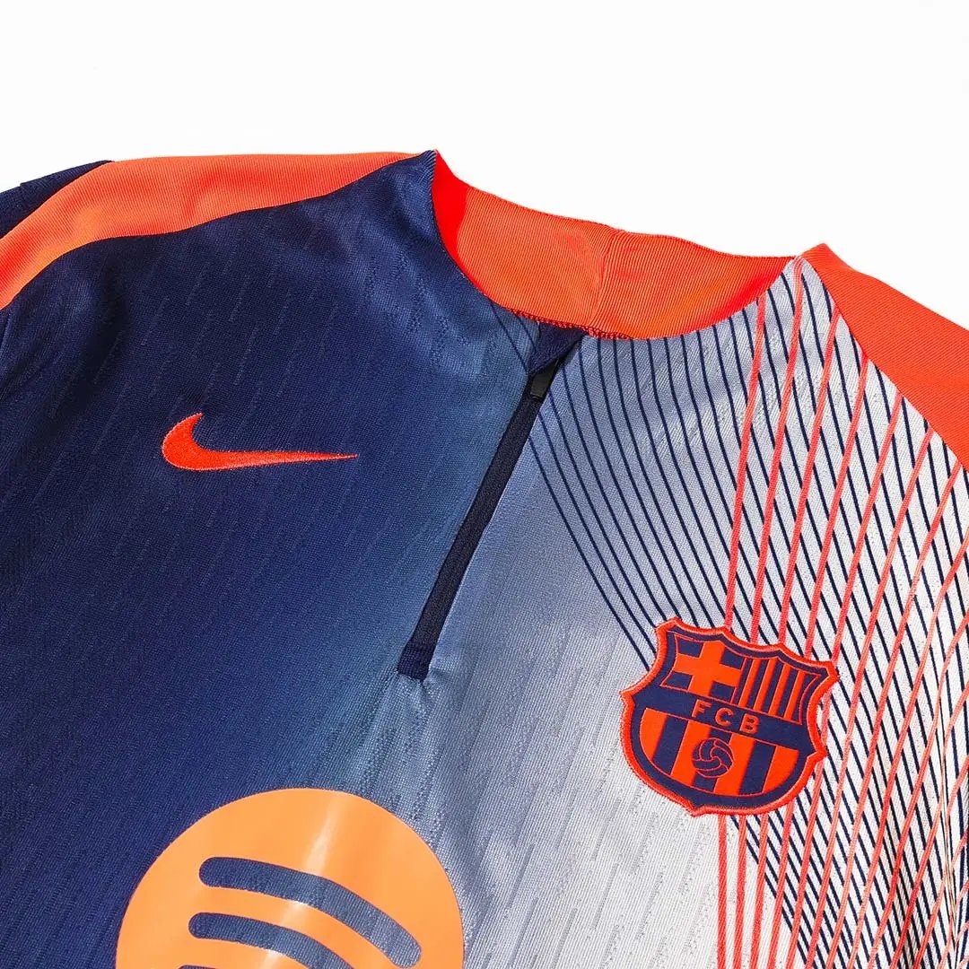 Barcelona 2025 1 4 Zip Tracksuit 26 Black Orange — QC