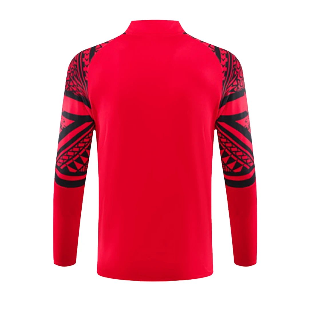 Napoli 2023 1 4 Zip Tracksuit 24 Kids Red — Photo 4