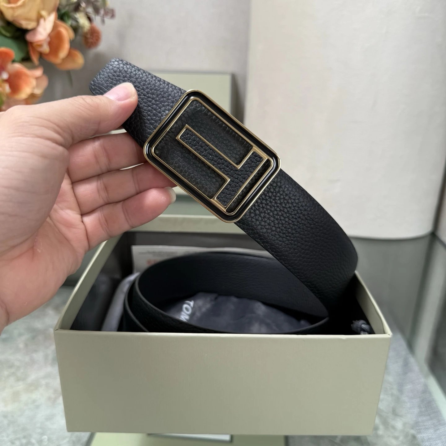 Tom Ford Leather Reversible Belt Ver.H — photo 7