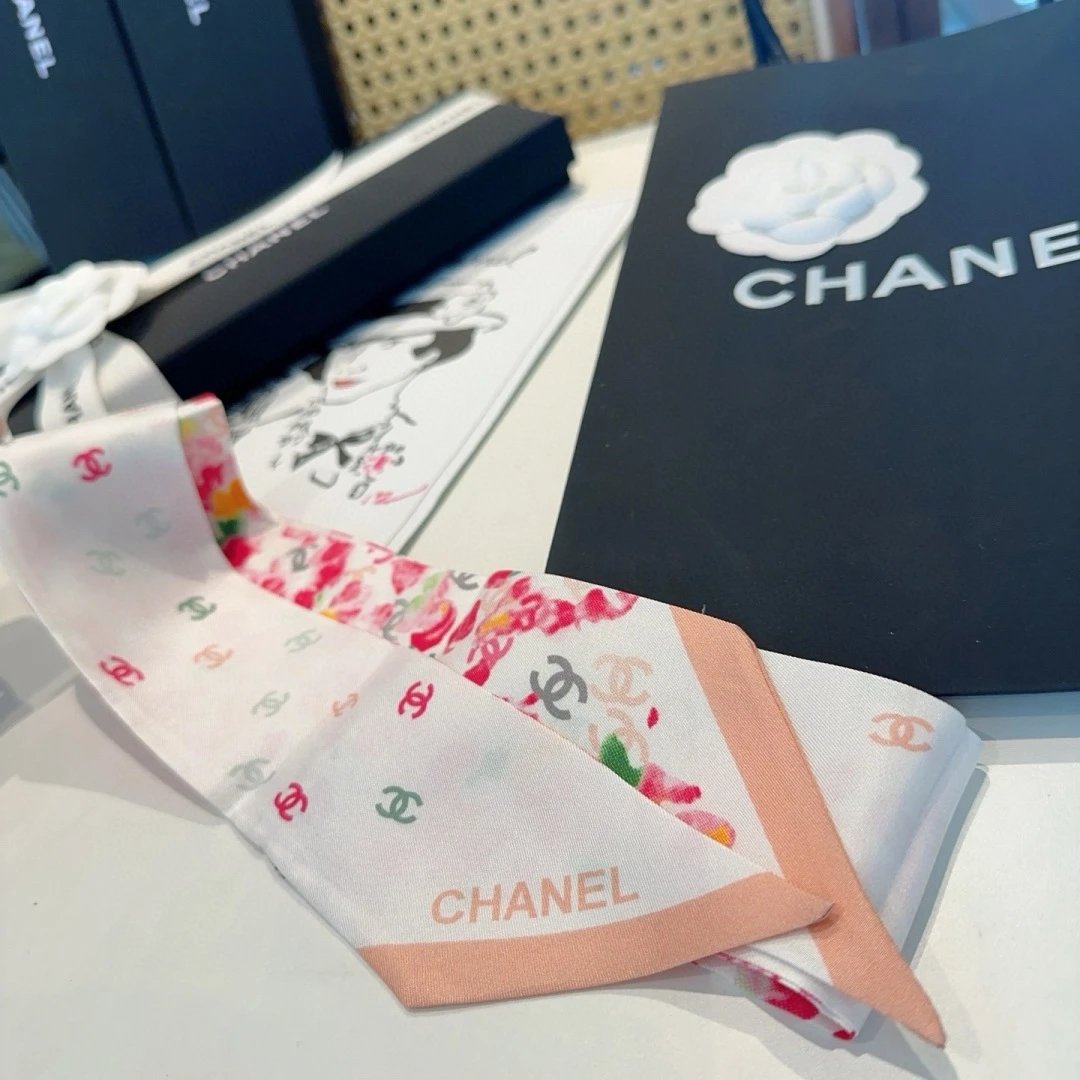 Chanel Silk Hair Ribbon Ver.D — Zdjęcie 9