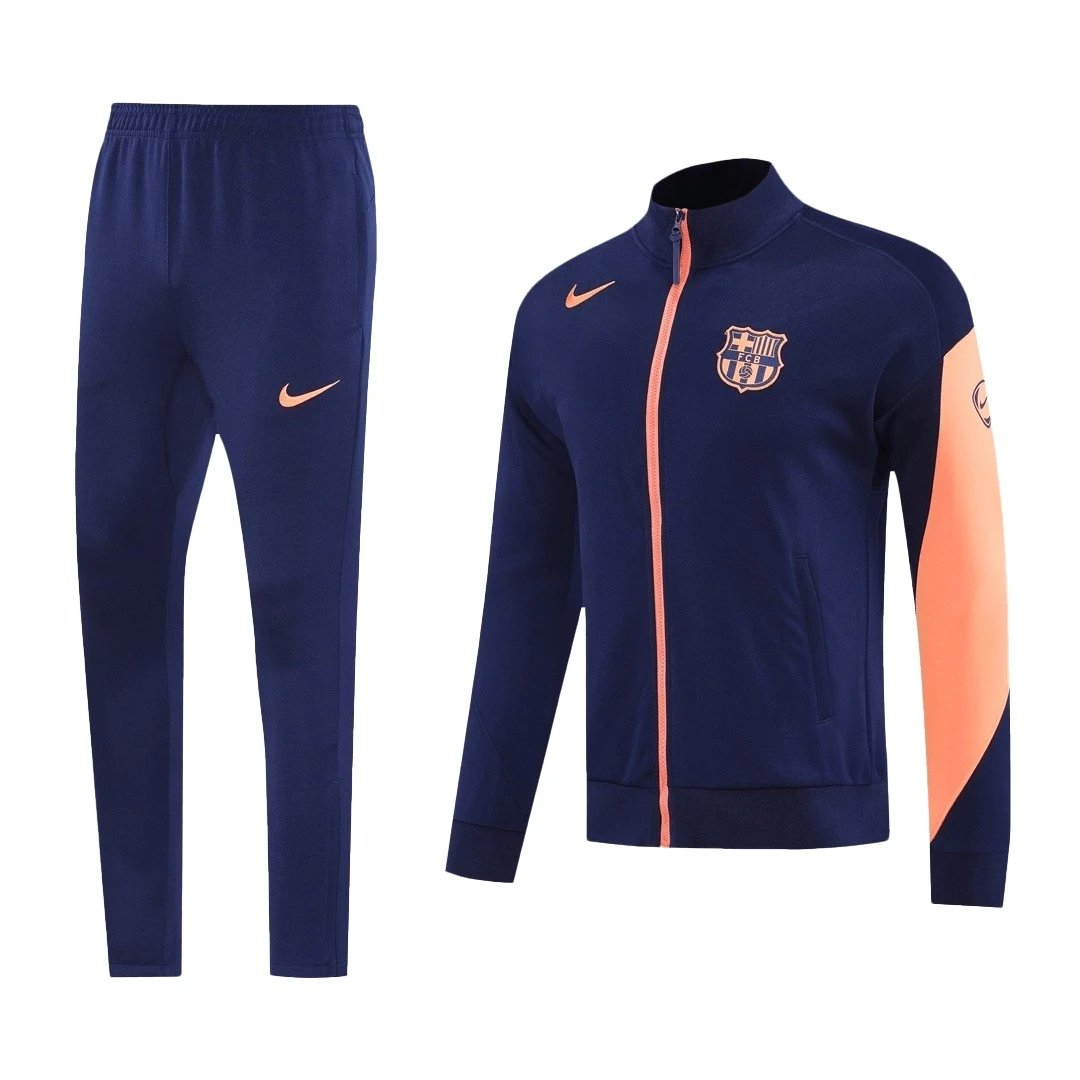 Barcelona 2025 Jacket Tracksuit 26 Navy Orange — QC