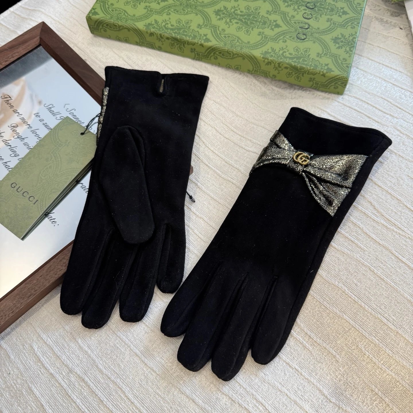 Gucci Lambskin Cashmere Gloves Ver.D — Photo 8