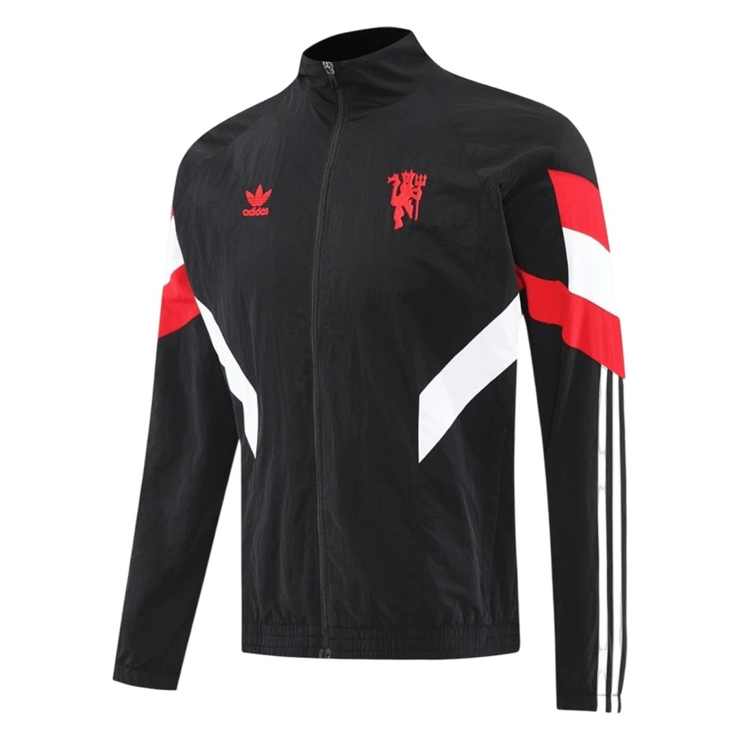 Manchester United 2025 Windbreaker Jacket 26 Black — Zdjęcie 2