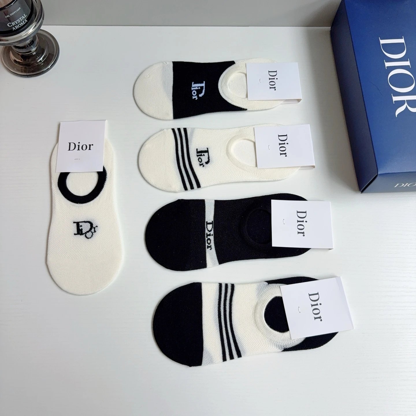 Dior No-Show Socks Ver.A — QC