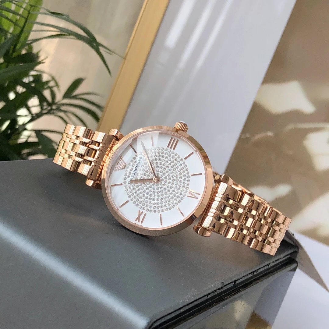 Armani AR11244 Rose Gold Quartz Ladies Watch 32mm Ver.B — photo 8