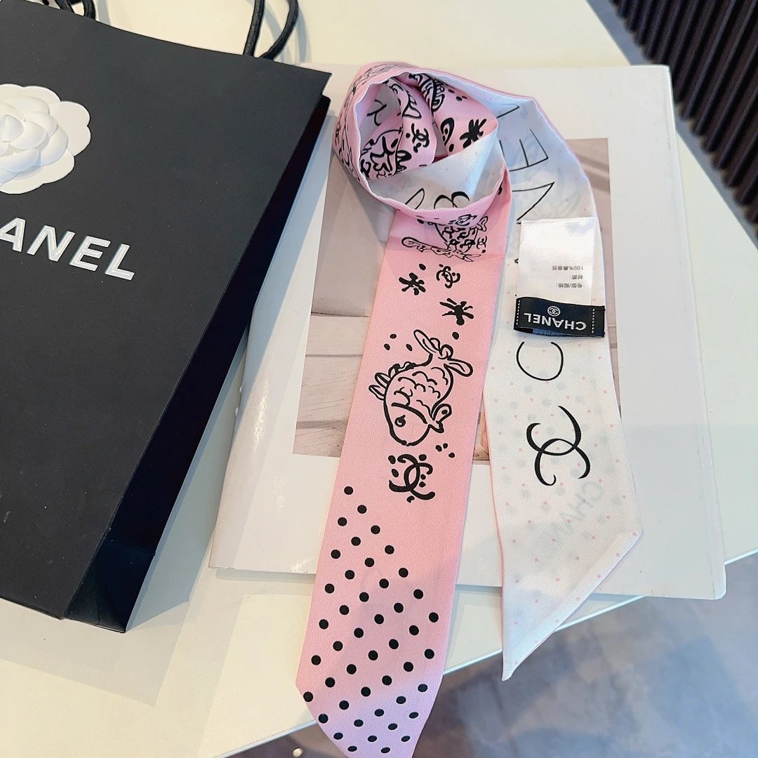 Chanel Silk Hair Ribbon Ver.E — Zdjęcie 8