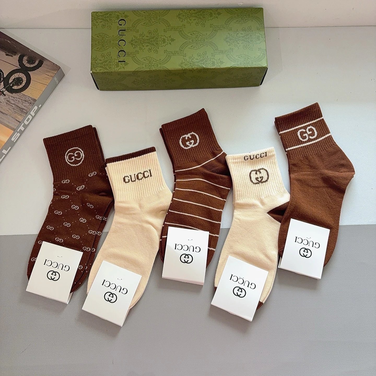 Gucci Crew Cotton Socks Ver.B — photo 9