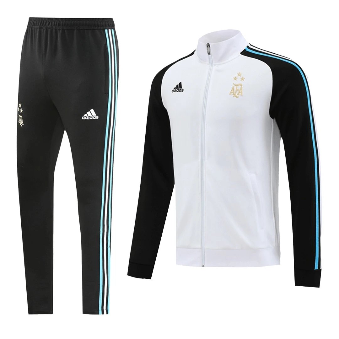Argentina Jacket Tracksuit 2022 White Black Three Stars — photo 2