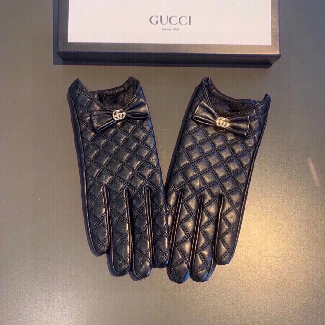 Gucci Lambskin Cashmere Gloves Ver.G — Photo 7