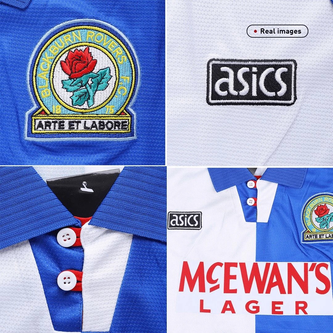 1994/95 Blackburn Rovers By Asics Retro Home Jersey — Photo 7