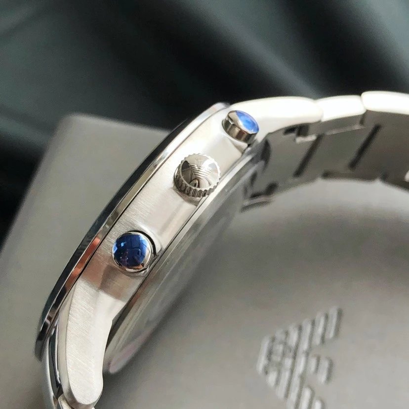 Armani Chronograph Blue Quartz Watch 43mm — photo 5