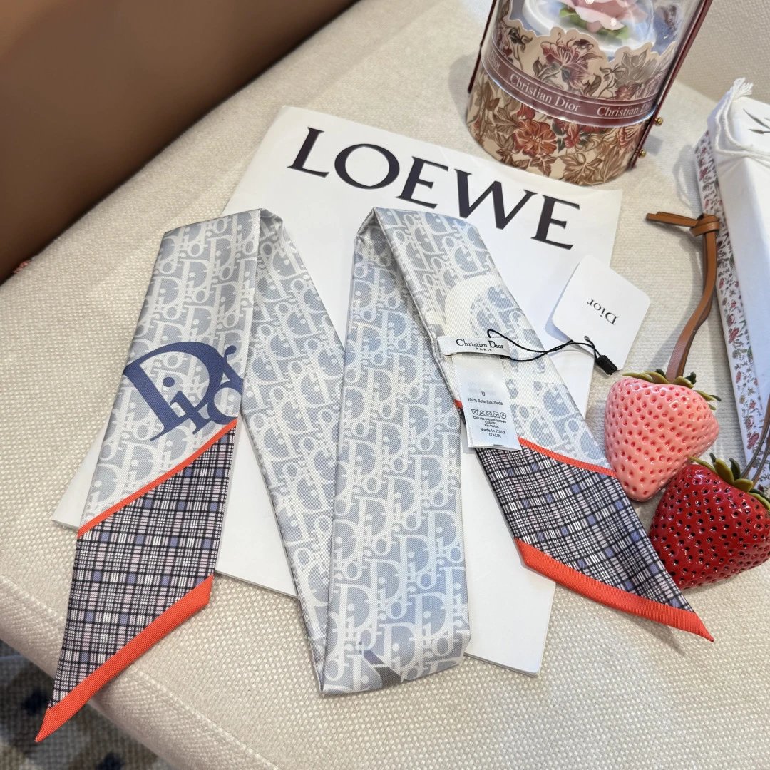 Dior Silk Hair Ribbon Ver.B — QC