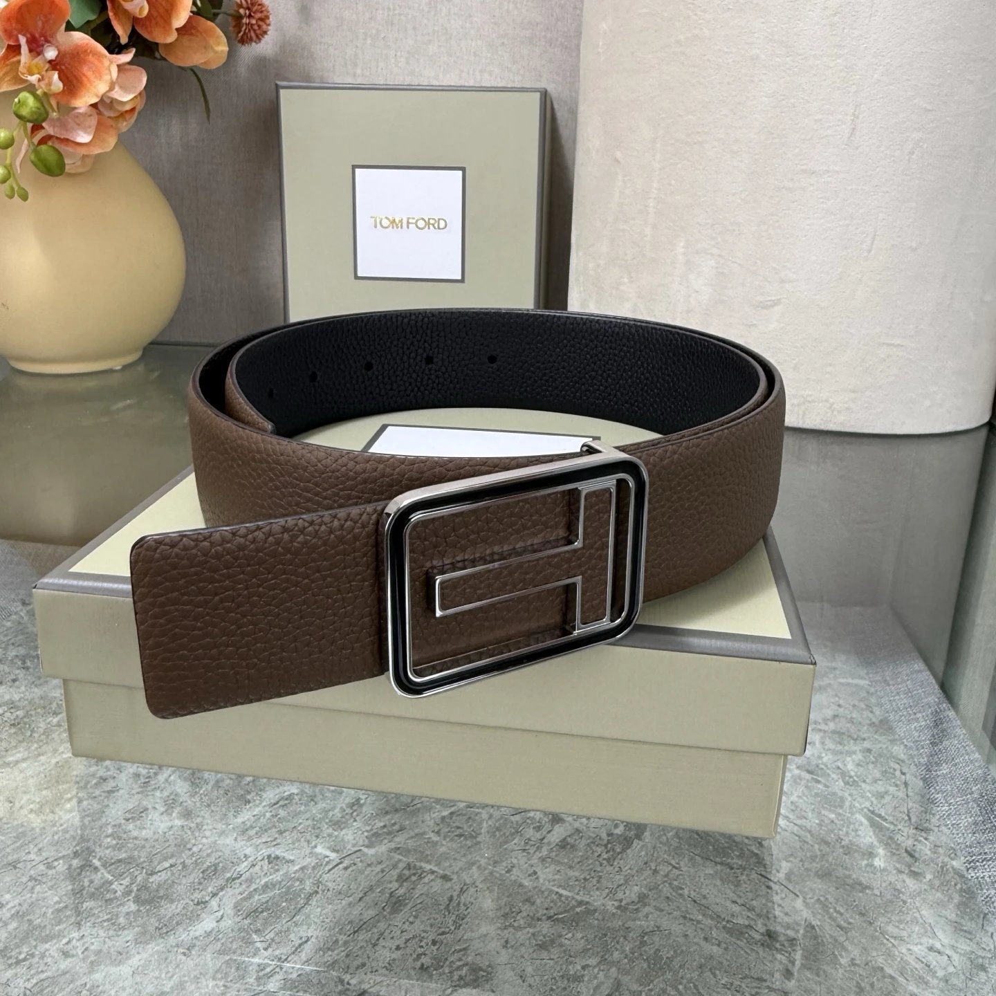 Tom Ford Leather Reversible Belt Ver.B — photo 6