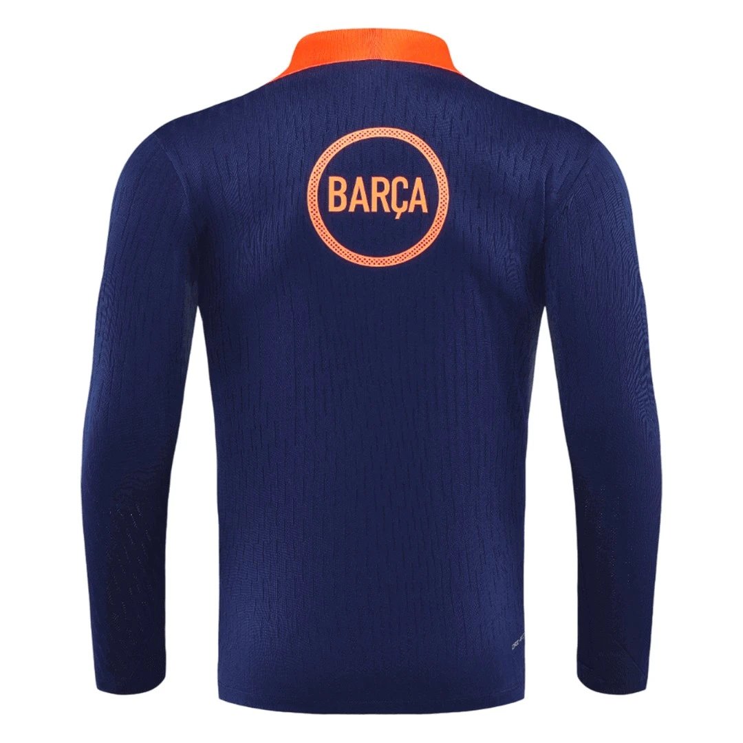Barcelona 2025 1 4 Zip Tracksuit 26 Black Orange — QC