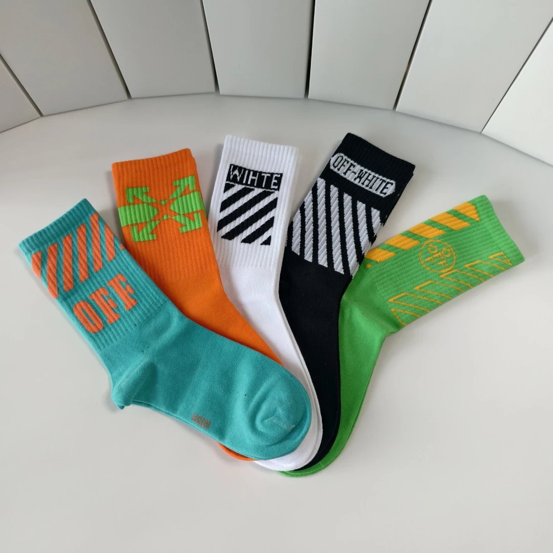 Off-White Crew Socks 5-Pair Box Ver.B — photo 6