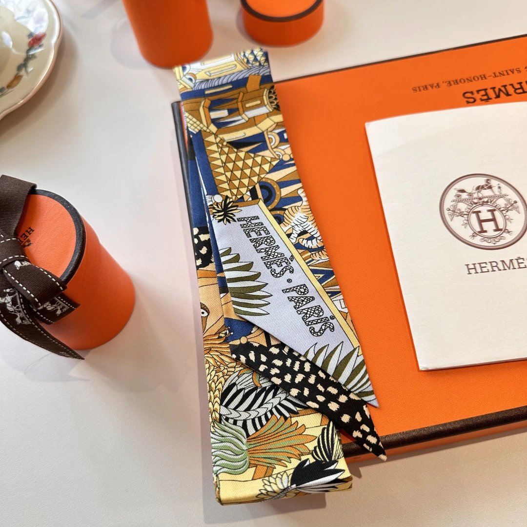 Hermes Silk Hair Ribbon Ver.I — Photo 2