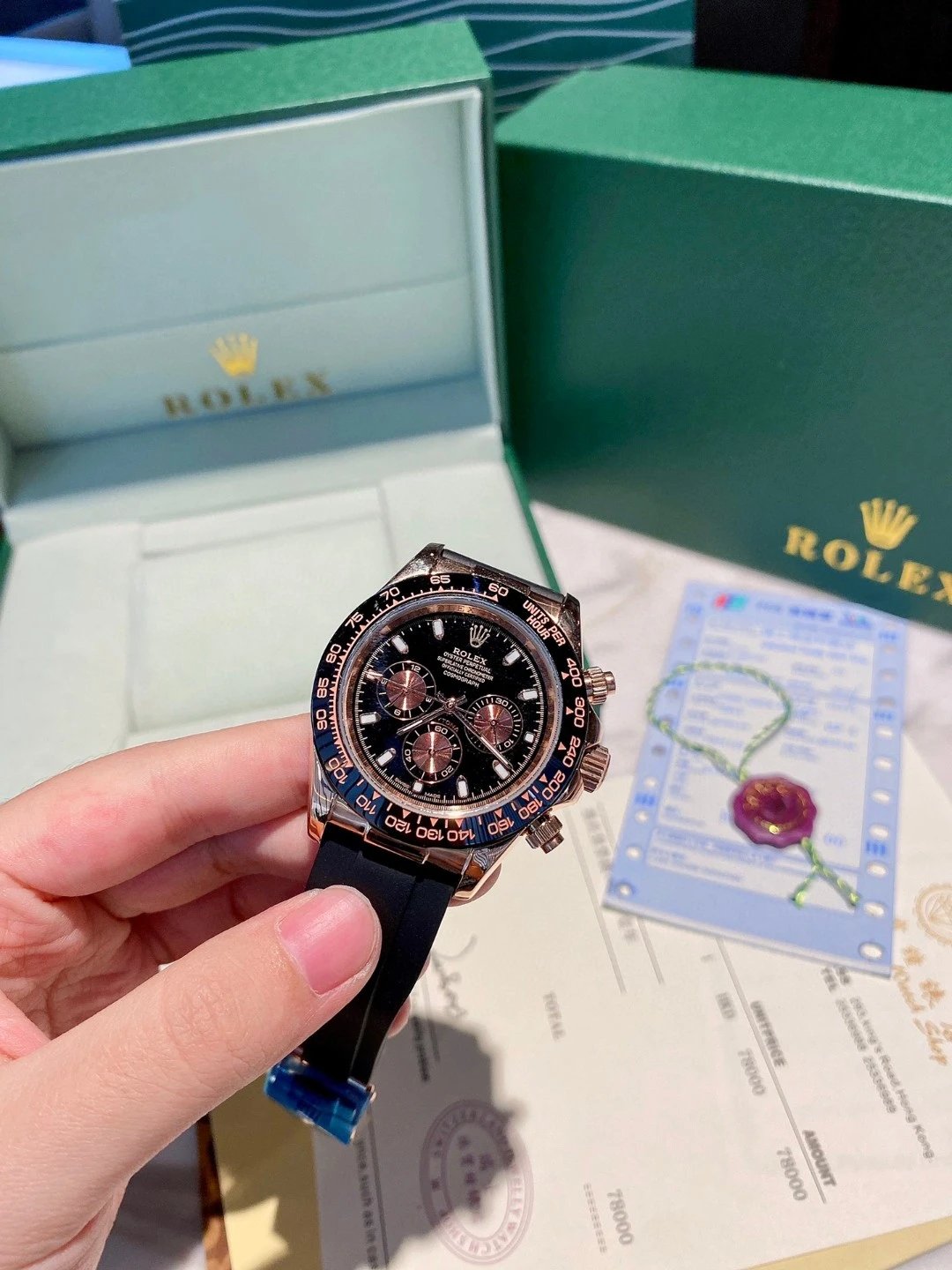 Rolex Daytona Black Automatic Watch — photo 2