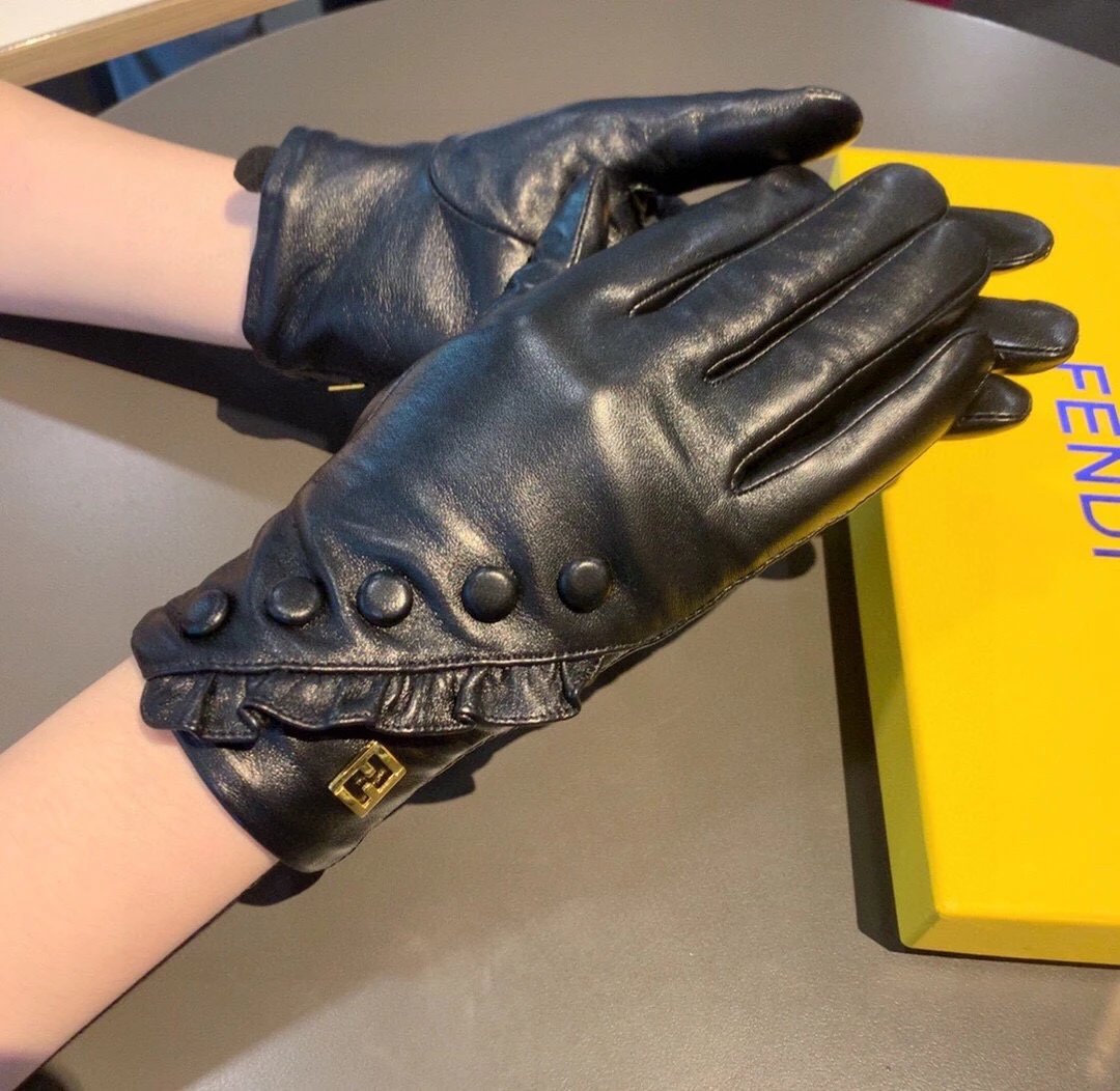 Fendi Lambskin Touchscreen Gloves Ver.F — QC