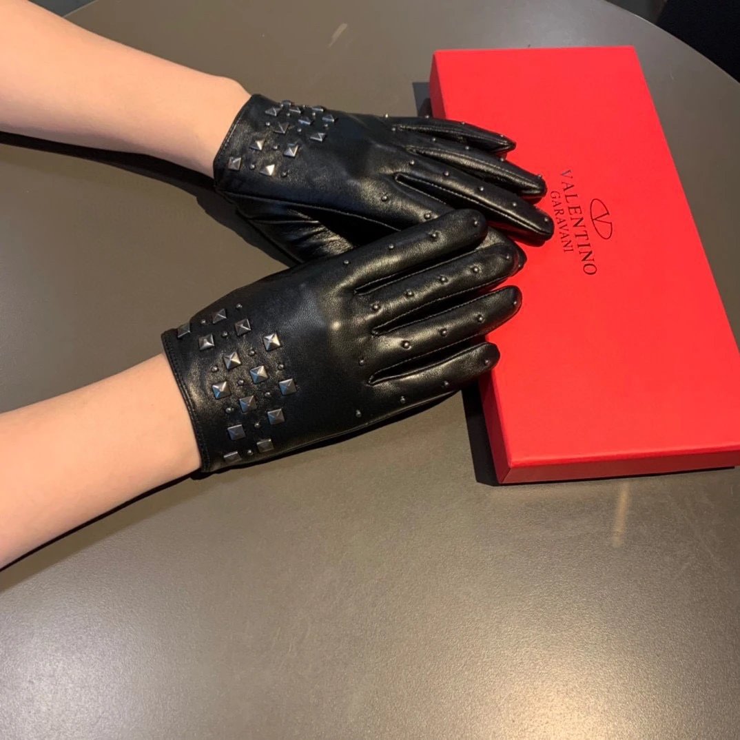 Valentino Lambskin Cashmere Gloves Ver.F — Photo 9