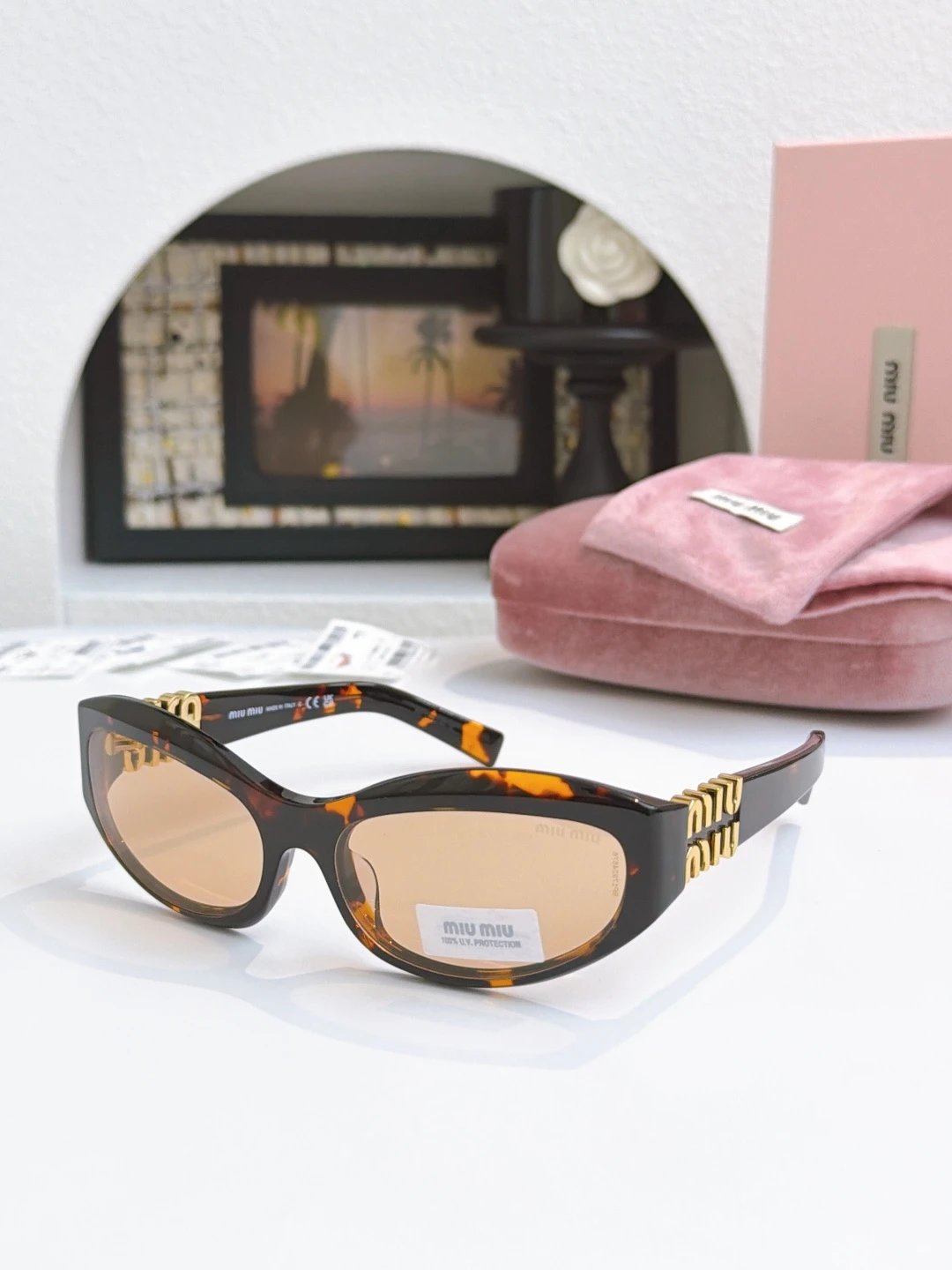 Miu Miu SMU14ZS Sunglasses 59-17-130 — QC