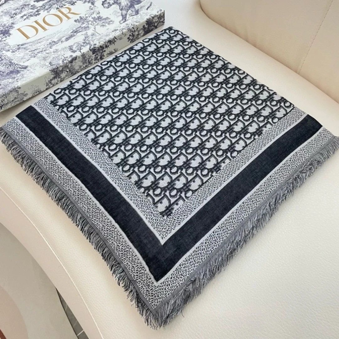 Dior Wool Silk Shawl Ver.C — QC