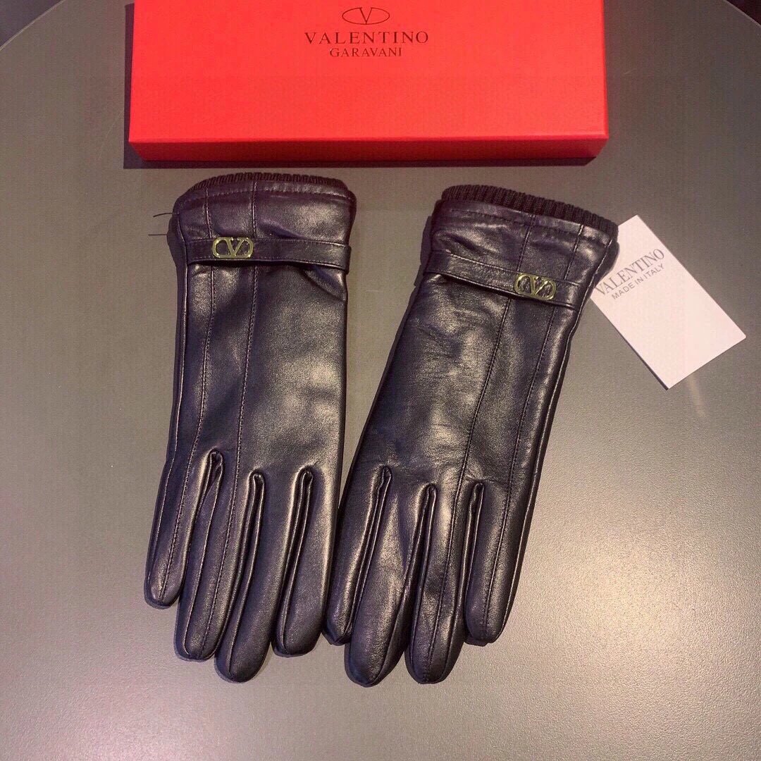 Valentino Lambskin Cashmere Gloves Ver.C — QC