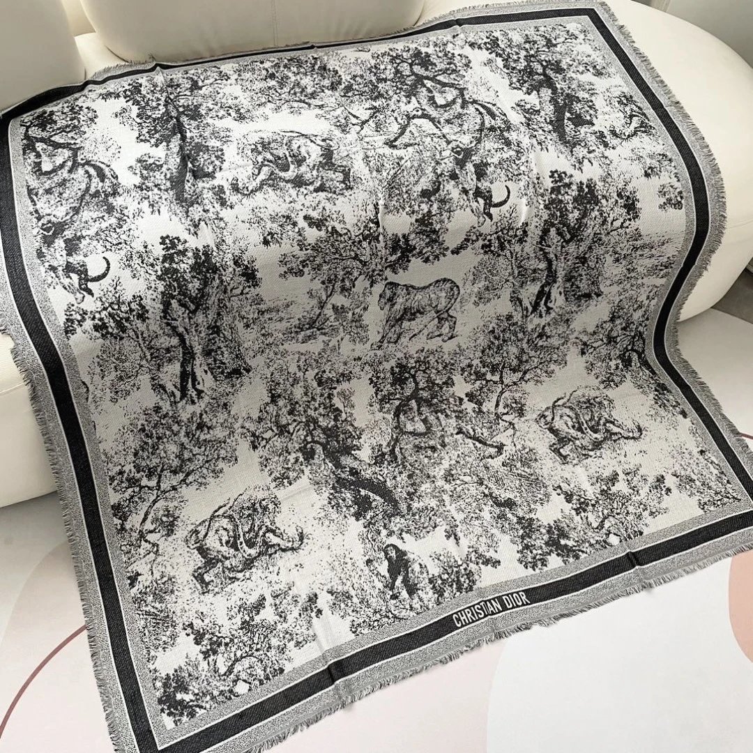 Dior Wool Silk Shawl Ver.B — QC