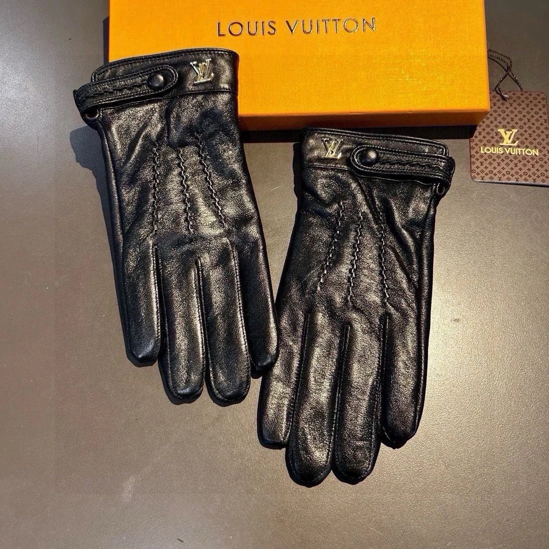 Louis Vuitton Lambskin Cashmere Gloves Ver.A — Photo 6
