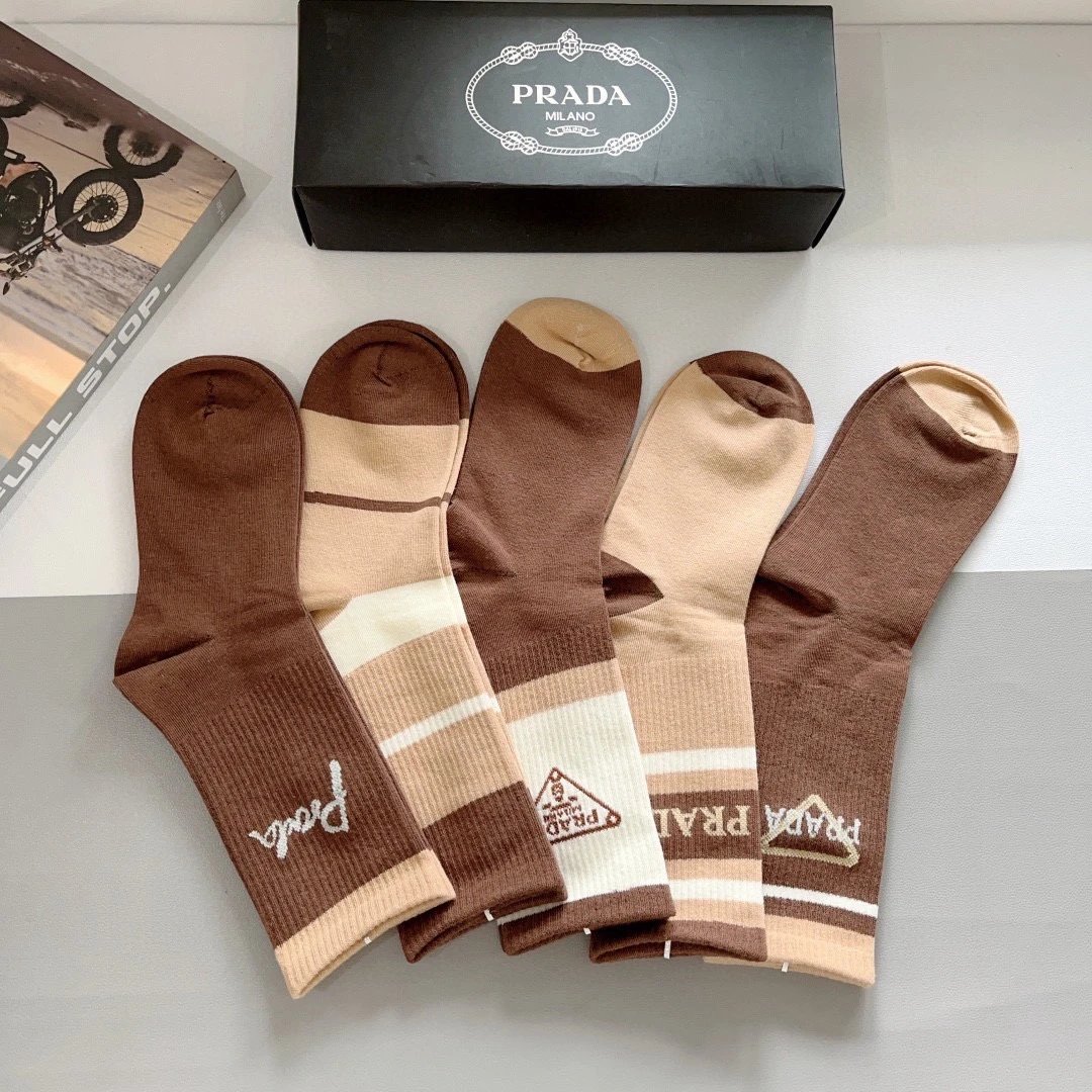 Prada Knee-High Cotton Socks — QC