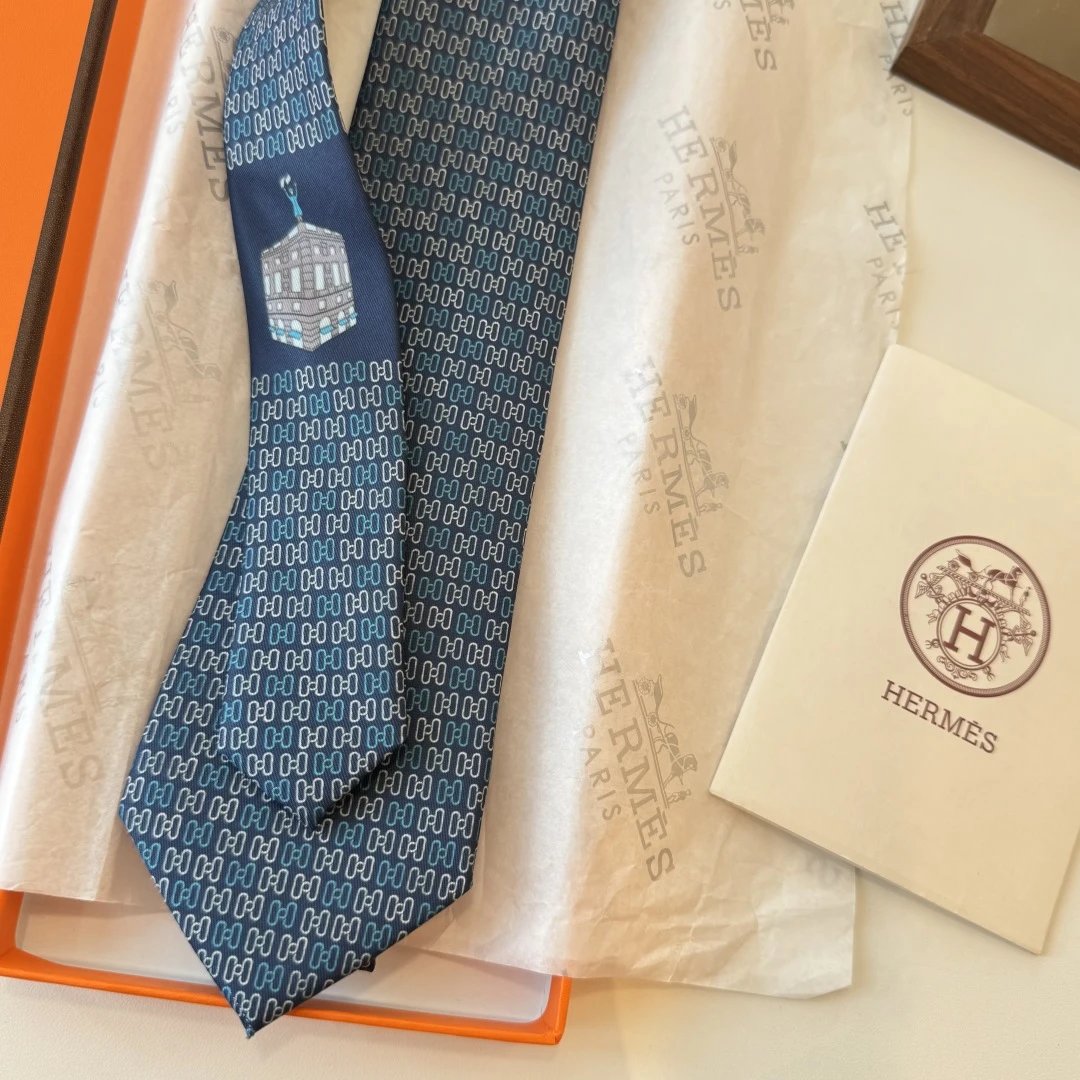Hermes Silk Tie Ver.B — Photo 4