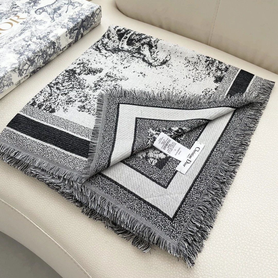 Dior Wool Silk Shawl Ver.B — QC