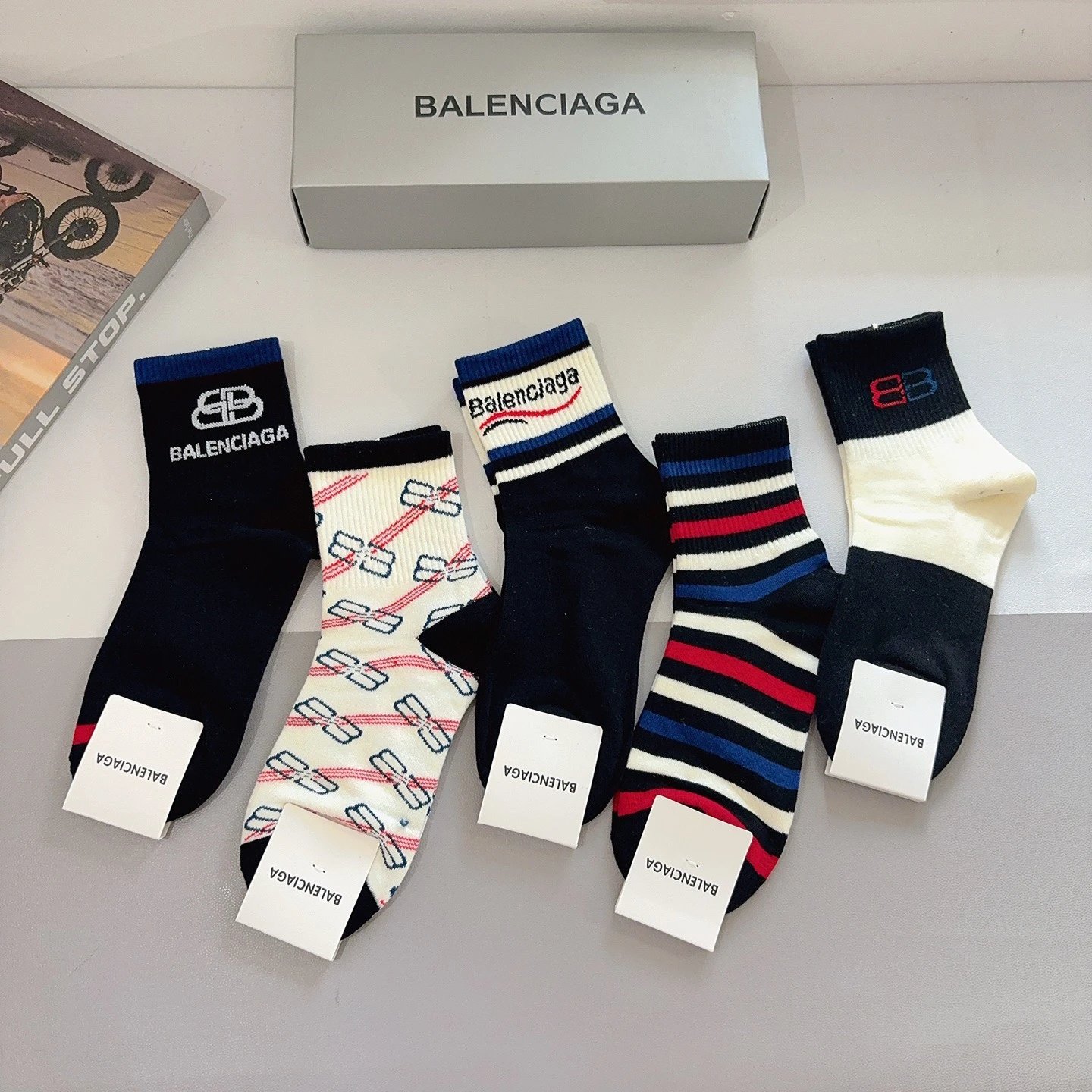 Balenciaga Crew Socks Ver.B — QC