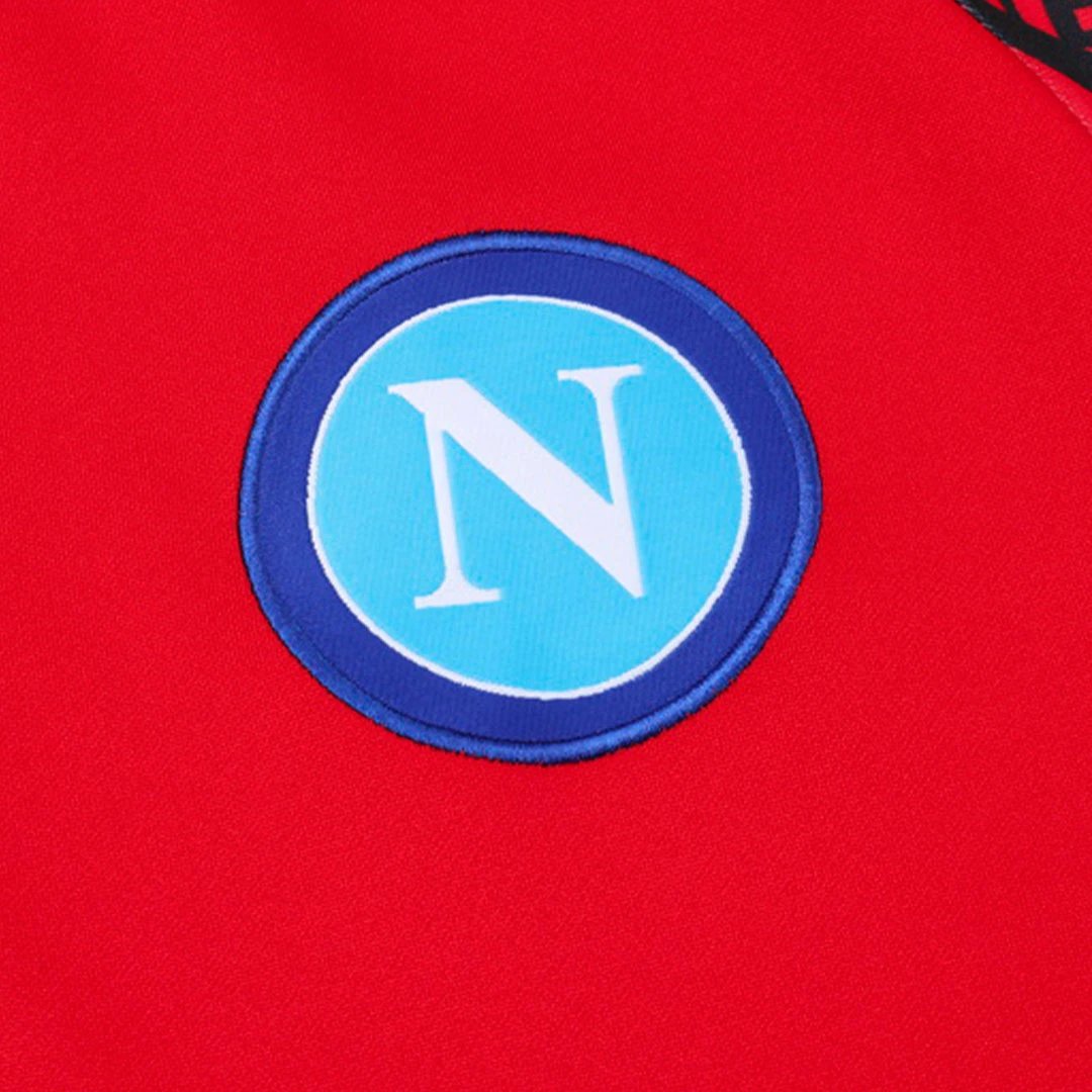Napoli 2023 1 4 Zip Tracksuit 24 Kids Red — Photo 9