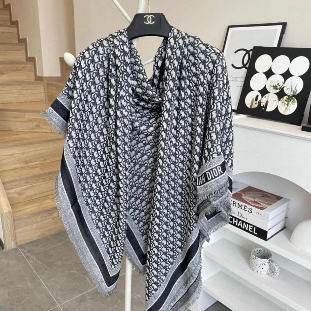 Dior Wool Silk Shawl Ver.C — QC